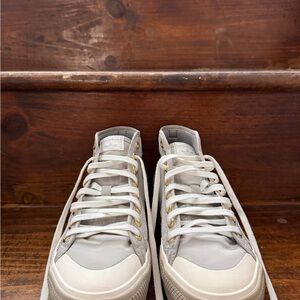Women’s Adidas Sage Green High-Top Sneakers